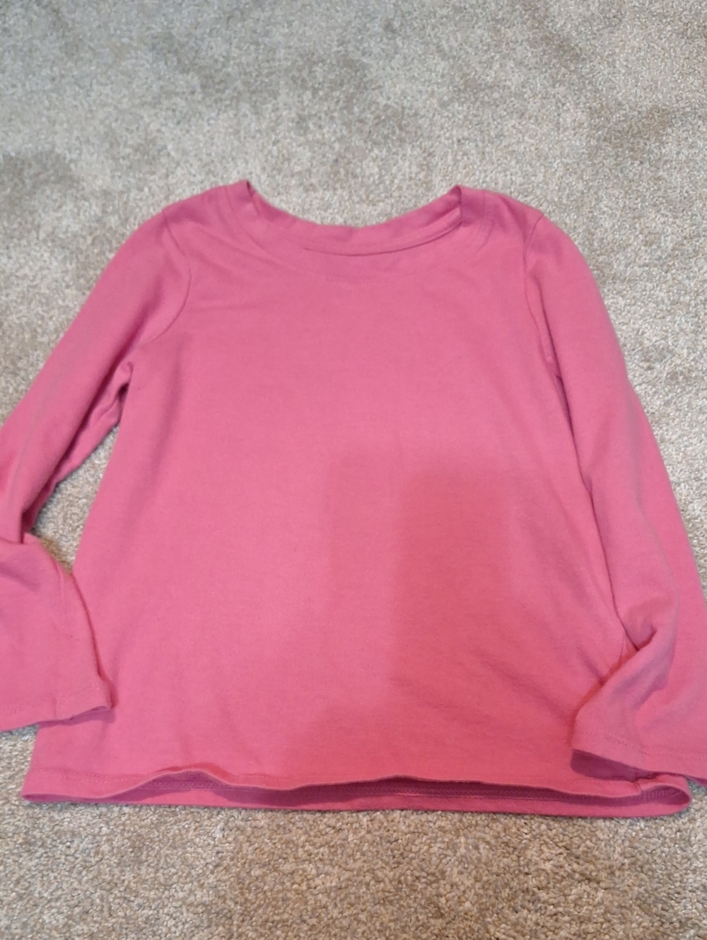 Cat & Jack Girls' Long Sleeve Pink Tee